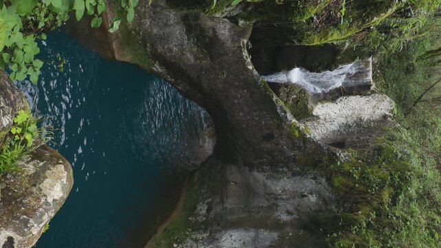 Krcnik natural monument -Kožbana, Krčnik- waterfalls near Nova Gorica -Gorizia - capital of culture 2025, trekking walk in the open area, relaxing nature, experiences. Crystal clean water. 