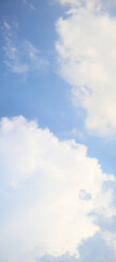 blue sky and summer clouds, weather background