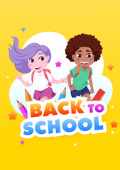 Hand drawn illustration back to school season