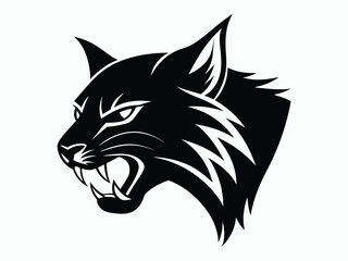 bobcat angry head black color