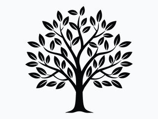 Obraz premium branch black silhouette color