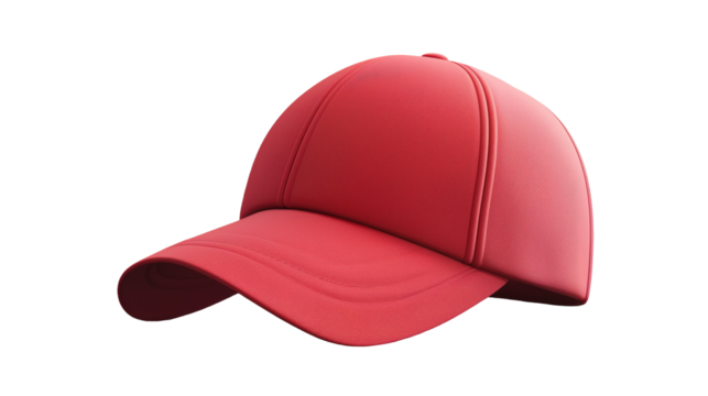 Classic Red Baseball Cap isolated on transparent background
- Powered by Adobe