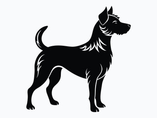dog silhouette vector