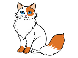 sailing cat sitting eps A