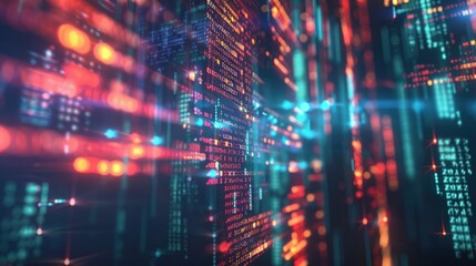 Abstract Digital Code Background