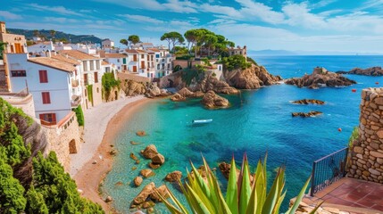 Coastal Town with Turquoise Waters