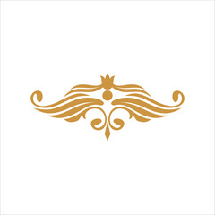 Vintage corner and frames. antique ornament, vector decoration element