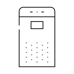 room air cleaner line icon vector. room air cleaner sign. isolated contour symbol black illustration