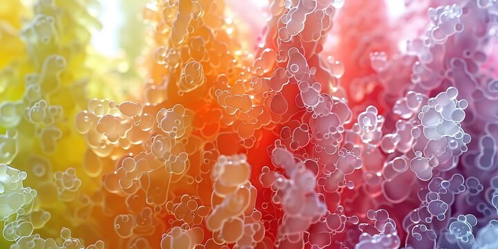 Abstract liquid vibrant colors, very colorful, ray tracing, unity URP shaders 