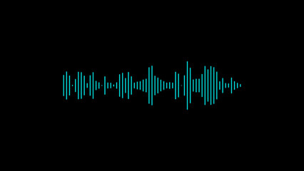 Sound wave. Sound graphic. audio voice music sound spectrum. voice message animation.