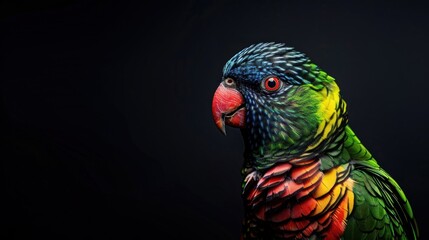 Naklejka premium Colorful Parrot Portrait