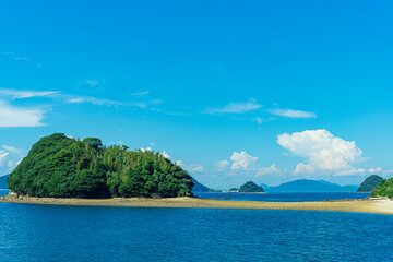 Obraz premium 青い海と空
