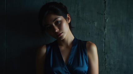 Elegance in Shadows: A Moment of Contemplative Serenity