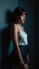 Portrait of Grace: Contemplation in Blue