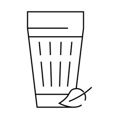 ayran milk product line icon vector. ayran milk product sign. isolated contour symbol black illustration