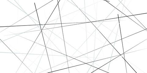 Vertical template with random lines of different thickness. Simple vector illustration. Abstract geometric lines background.