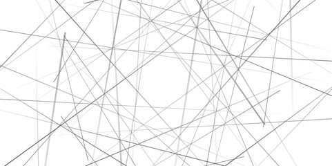 Vertical template with random lines of different thickness. Simple vector illustration. Abstract geometric lines background. © Mst