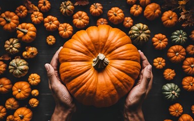 Someone who holds a gourd with both hands
