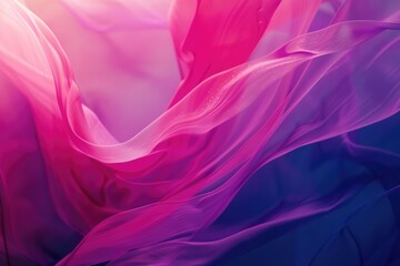 Obraz premium A close-up shot of pink and purple fabric with intricate patterns