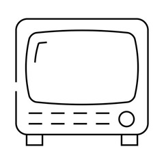 television retro gadget line icon vector. television retro gadget sign. isolated contour symbol black illustration
