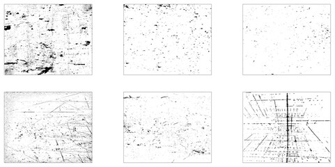 Set of grunge distressed texture background. Vector set of grunge overlay textures. Grunge backgrounds collection