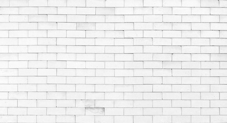 Naklejka premium white brick wall texture used as background