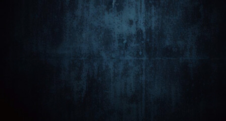 Obraz premium Black dark azure cobalt sapphire blue abstract background. Color gradient. Geometric shape. Wave, wavy curved line. Rough grunge grain noise. Light neon metallic shine shimmer bright. Design 
