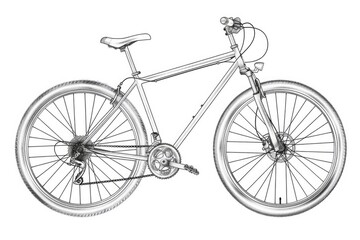 A simple illustration of a bicycle on a clean white background, ideal for use in presentations, reports, or marketing materials