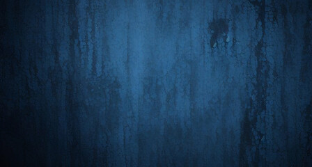 Obraz premium Black dark azure cobalt sapphire blue abstract background. Color gradient. Geometric shape. Wave, wavy curved line. Rough grunge grain noise. Light neon metallic shine shimmer bright. Design 