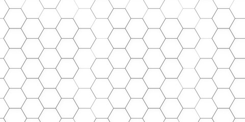 Concept abstract hexagon background. Technology white background. Vector illustration