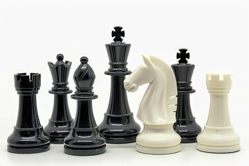 classic black and white chess