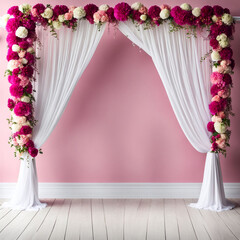 Feather In Wedding Decor Arch Background Design