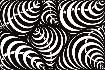 Abstract, Doodle, Stripes with black without exact shape, Create image, Black stripes, Doodles, Pattern, White background.