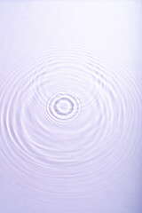 Water ripples top view for placing product