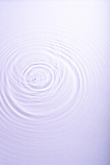 Water ripples top view for placing product