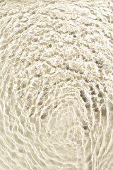 Water ripples top view for placing product