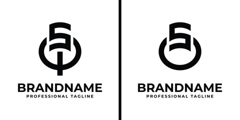 Letters SQ and SO Monogram Logo, suitable for any business with SQ, QS, SO, or OS initials