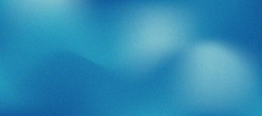 Blue background grainy gradient smooth retro banner backdrop noise texture effect. Suitable for graphic designer.
