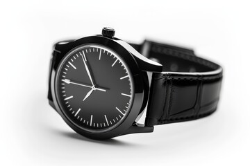 classic black wristwatch