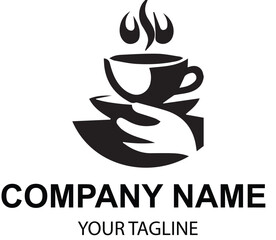 vector coffee shop logo design 