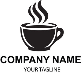 vector coffee shop logo design 