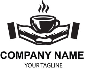 vector coffee shop logo design 