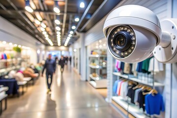 Security camera in a clothing store.