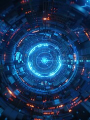 Obraz premium The image has a futuristic and otherworldly feel to it
