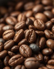Naklejka premium Roasted coffee beans 
