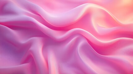 Fototapeta premium Abstract Background with 3D Wave Gradient Silk Fabric