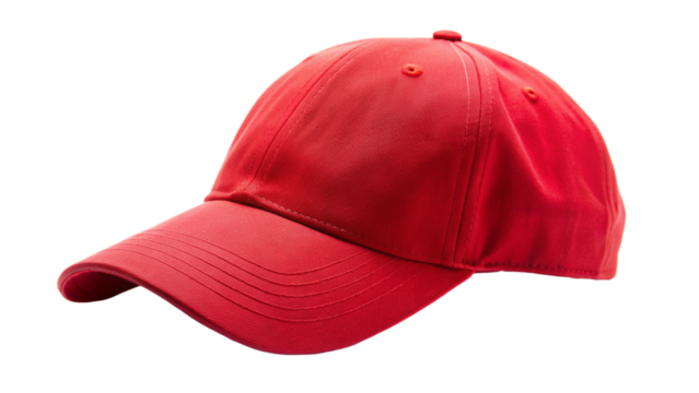 red cap isolated on white
