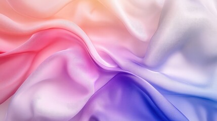 Fototapeta premium Abstract Background with 3D Wave Gradient Silk Fabric