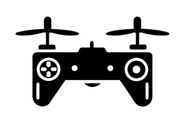 Drone Controller icon silhouette vector art Illustration