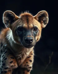  Hyena walking at night © DWIJ